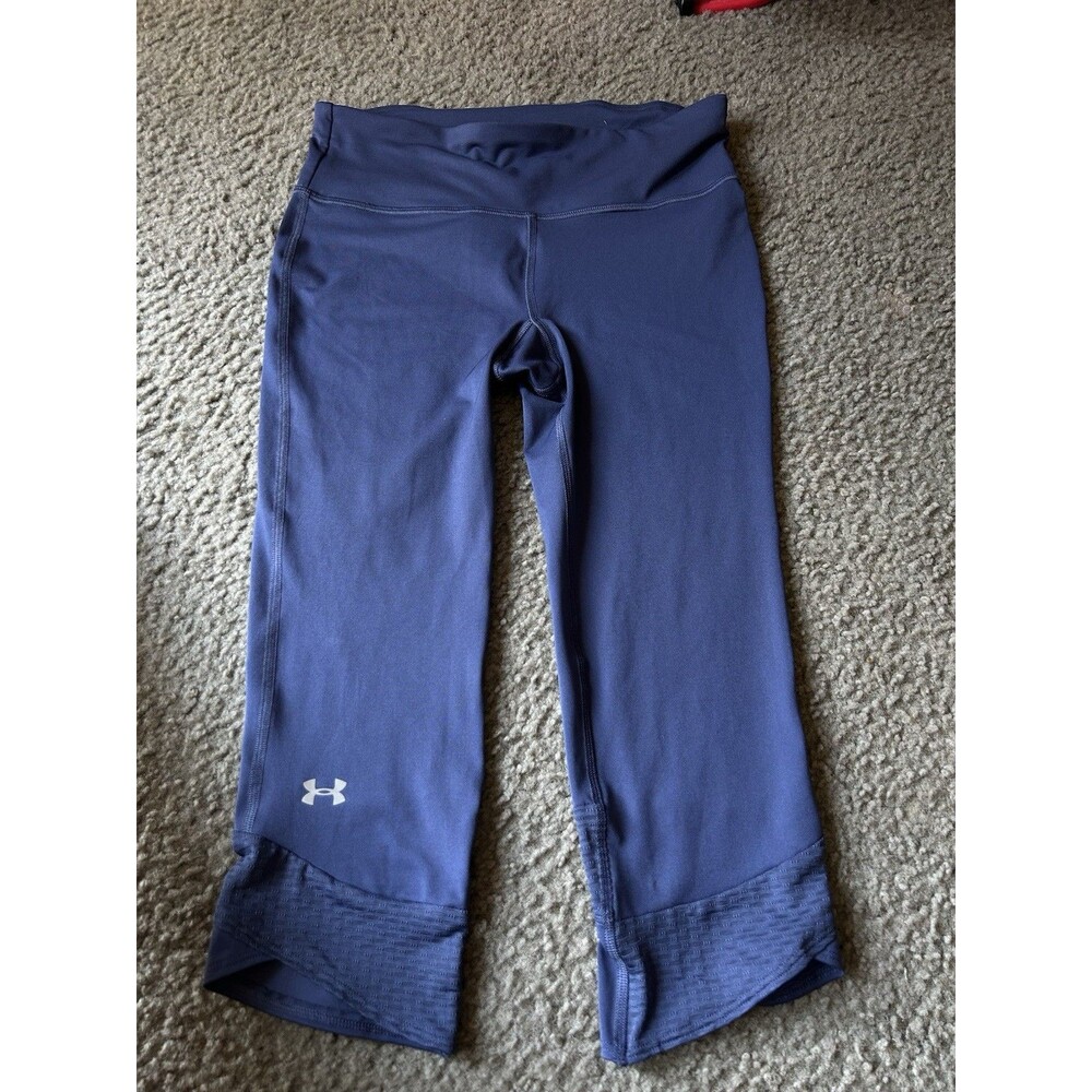Under Armour Leggings Women's SMALL Compression Pants Running Zipped Pocket